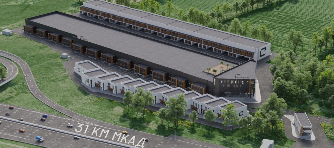 фасад дома, здание по адресу г Москва, км 30-й Московской Кольцевой Автодороги, д 8 стр 1
